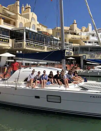 Boat trip with friends in Puerto Marina